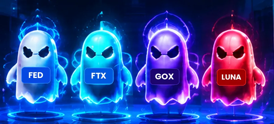 Four ghosts: FED, FTX, GOX and LUNA